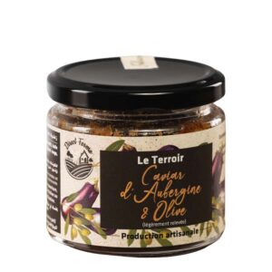 caviar d'aubergine aux olives zaalouk