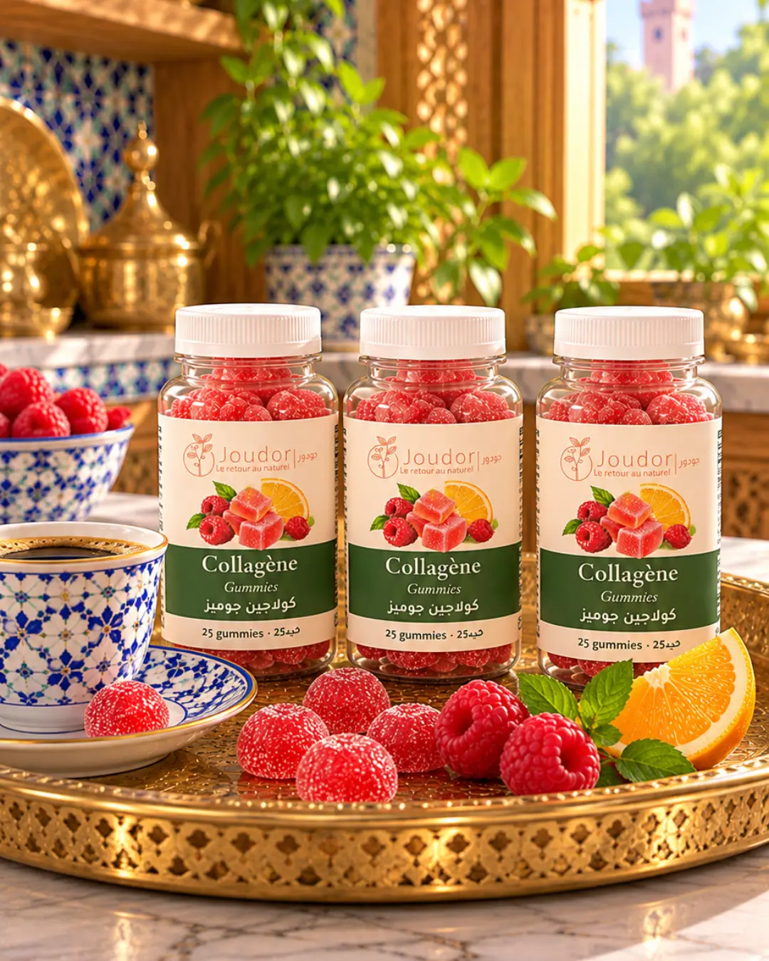 Collagène Gummies JOUDOR 25 gummies : packs 1, 2 et 3 flacons